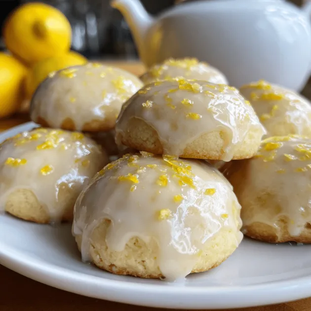 meyer-lemon-meltaways-tea-party Tiered tray of Meyer Lemon Meltaways with berries and tea